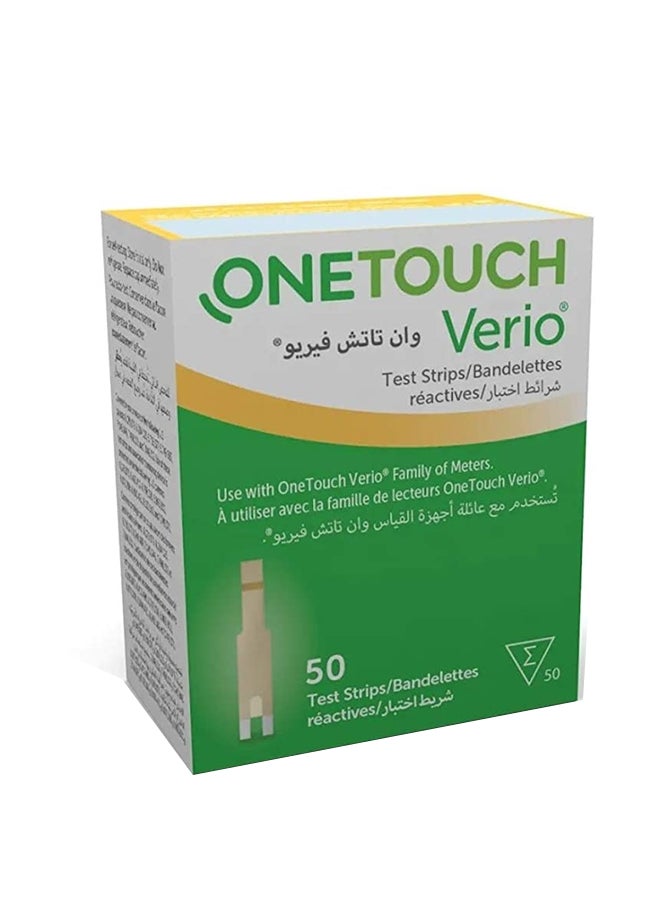 Verio Blood Glucose Test Strips-50