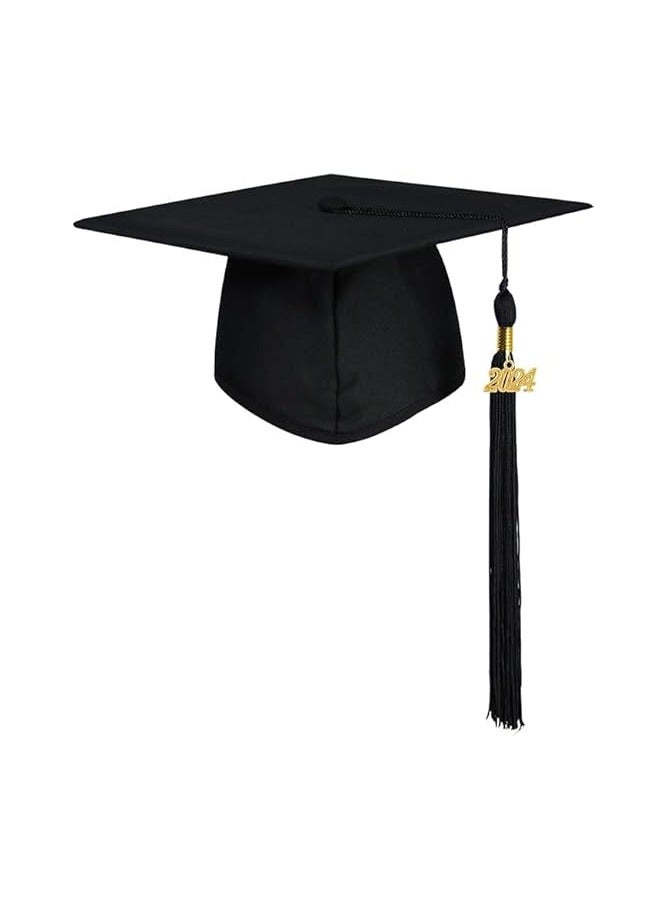 Graduation Cap with 2025 Tassel for Adults High School and Graduation Party  Adult Matte Graduation Cap Graduation Hat with Tassel Adjustable High School and College Graduation Ceremony