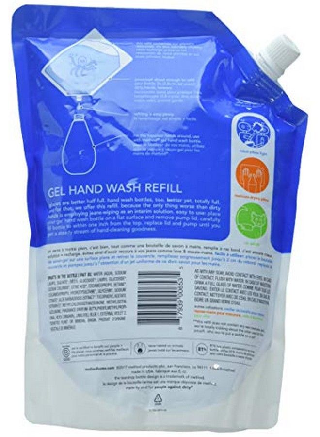 Gel Hand Wash Refill 34Oz Sea Minerals Scent Plastic Pouch