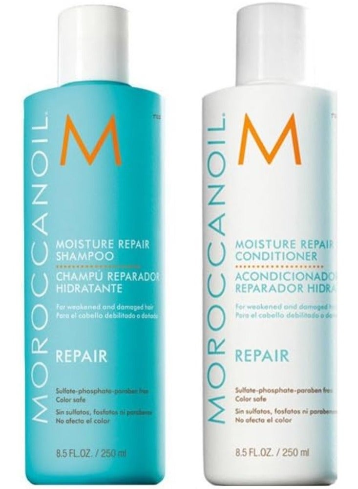 MOROCCANOIL Moisture Repair Shampoo & Conditioner Set, 2x250ml