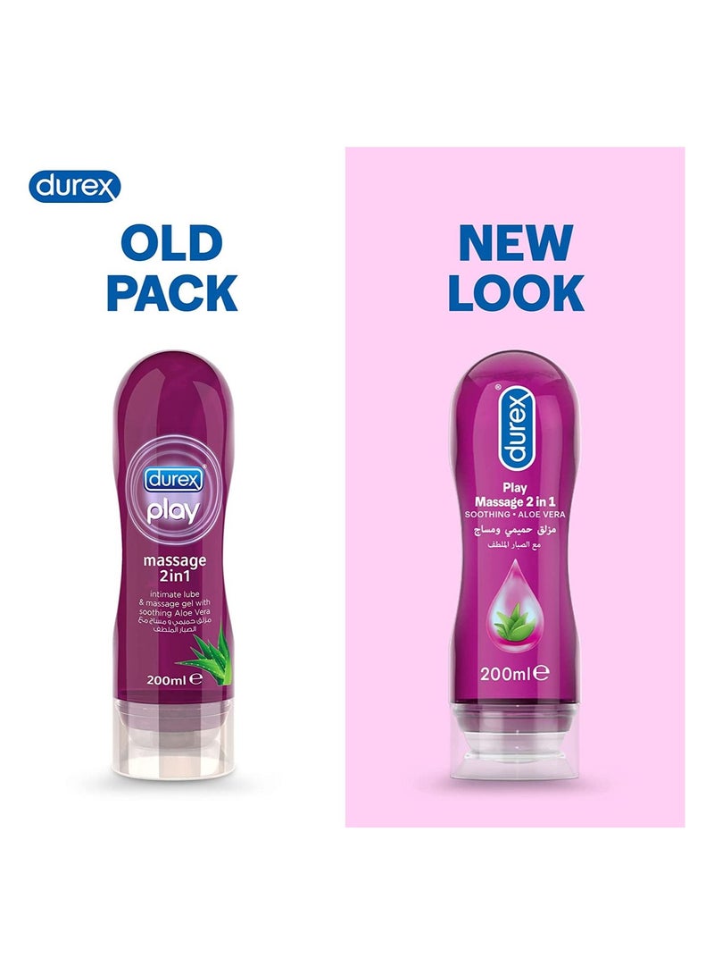 Durex Play Original Massage Gel 2In1 Lube Soothing Aloe Vera 200ML