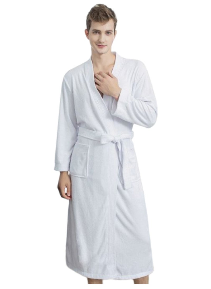 Lightweight Summer Fresh Cotton Unisex Spa Bathrobe Free Size