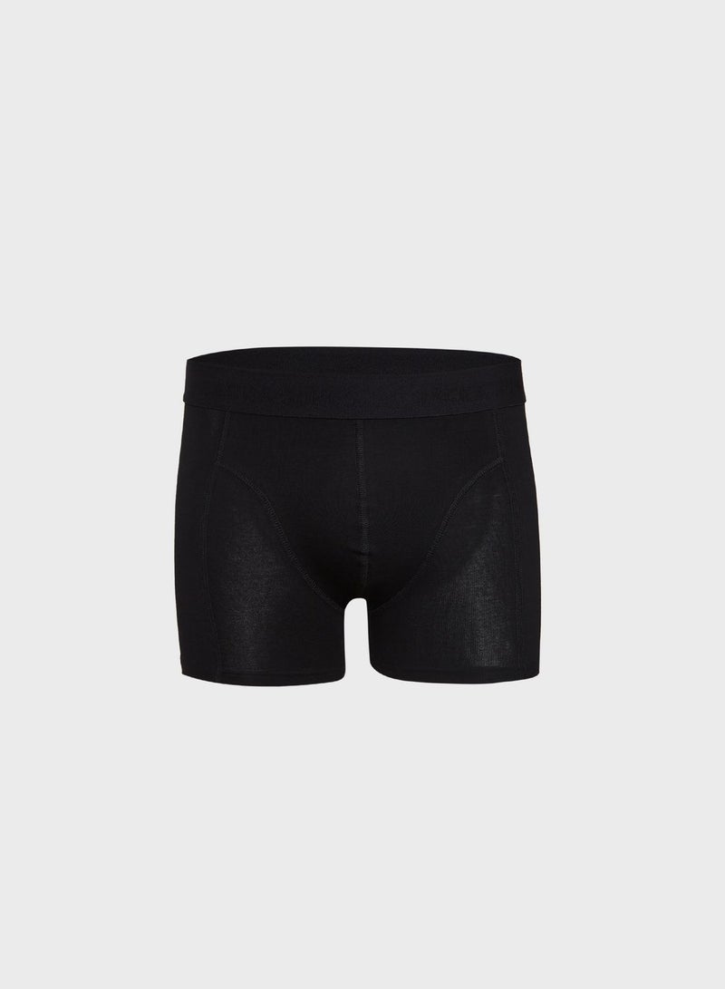 3 Pack Logo Band Trunks Black