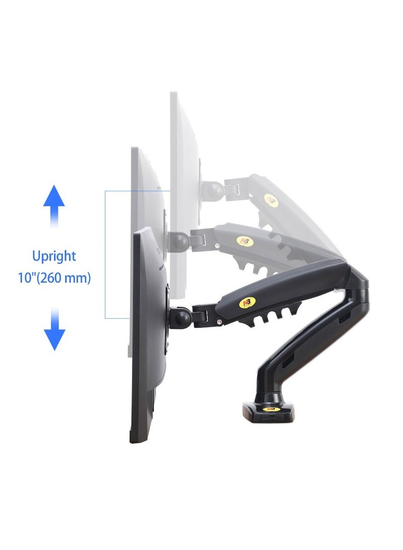 NB F160 Gas Strut Desk Dual Monitor Mount Arm Support for 17