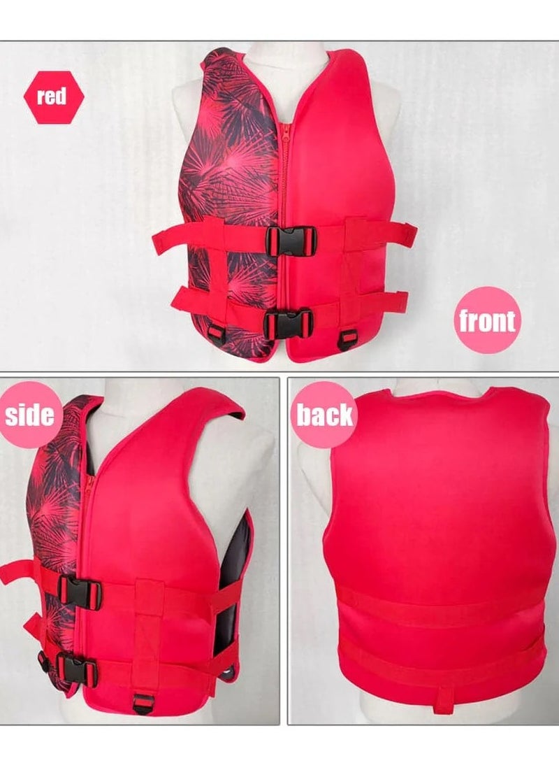 Red swim jacket size L