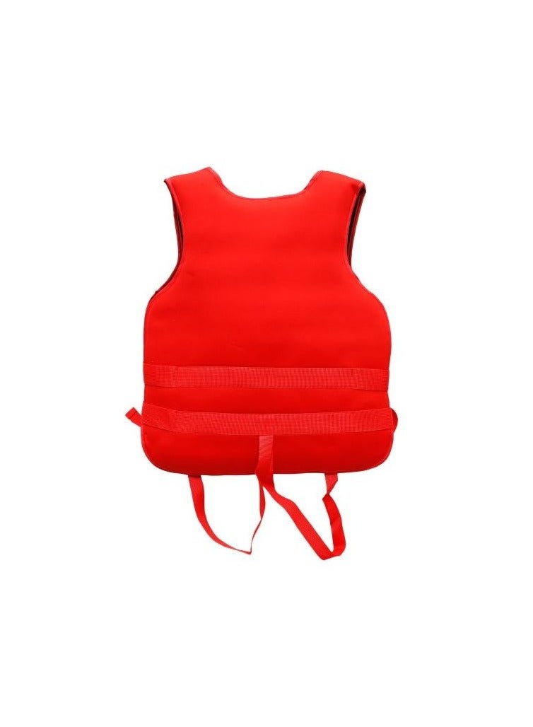 Red swim jacket size L