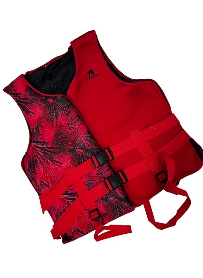 Red swim jacket size L