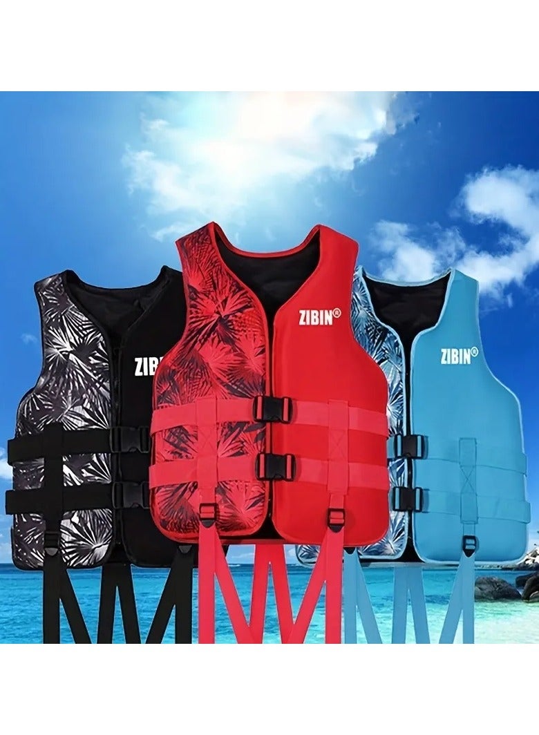 Red swim jacket size L