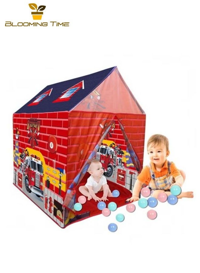 Children's Tents For Fire Station Game House Tent With 20 Balls