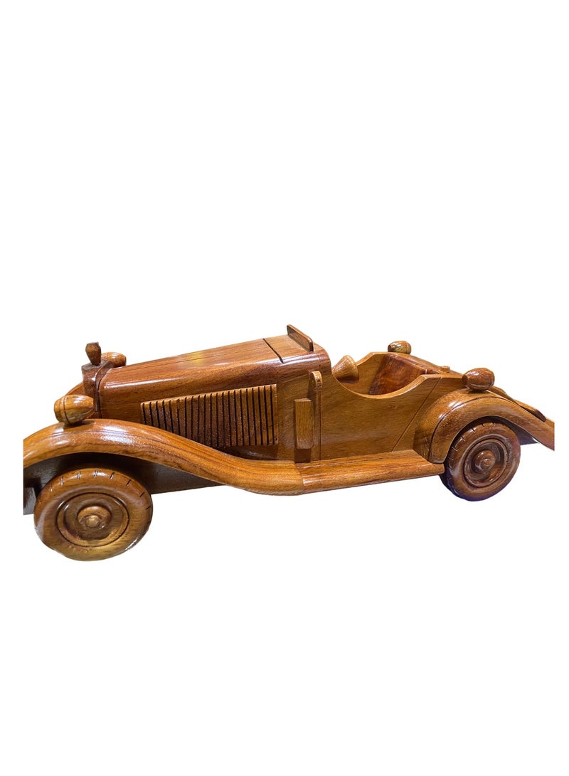 Vintage Royal Vehicle Wooden Model, 33cm Length