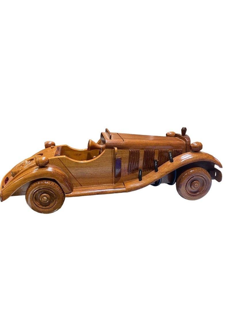 Vintage Royal Vehicle Wooden Model, 33cm Length