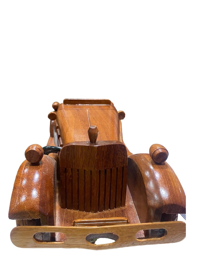 Vintage Royal Vehicle Wooden Model, 33cm Length