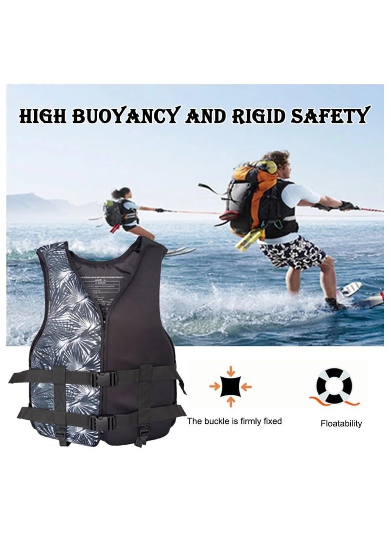 Life Jacket Safety Vests Water Suit Kayak Boating Swimming Surfing Drifting Gear Size XXL 75 to 100 Kg. - Yellow