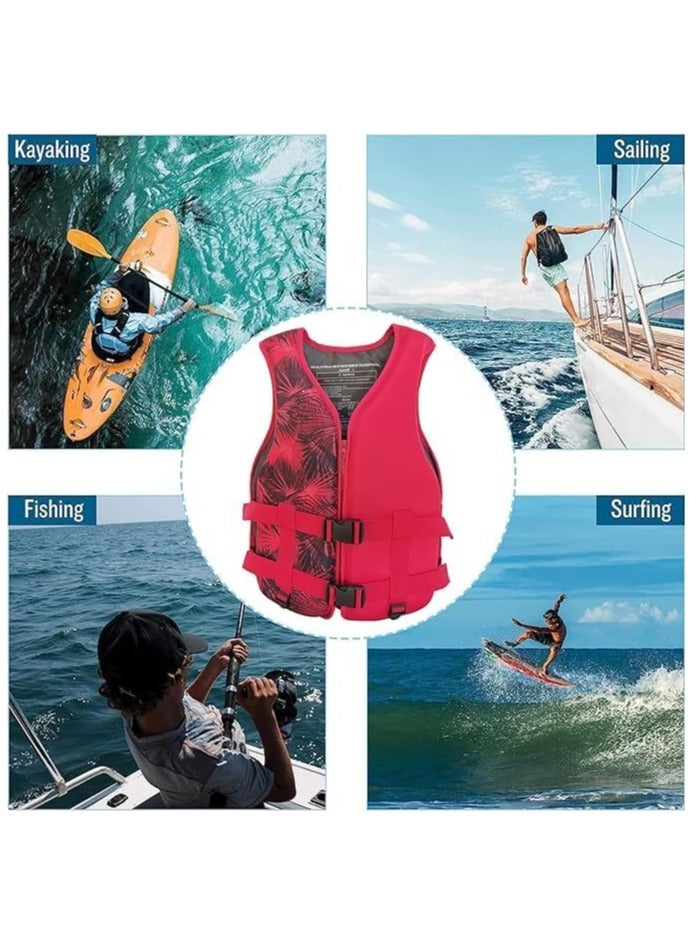 Life Jacket Safety Vests Water Suit Kayak Boating Swimming Surfing Drifting Gear Size XXL 75 to 100 Kg. - Yellow