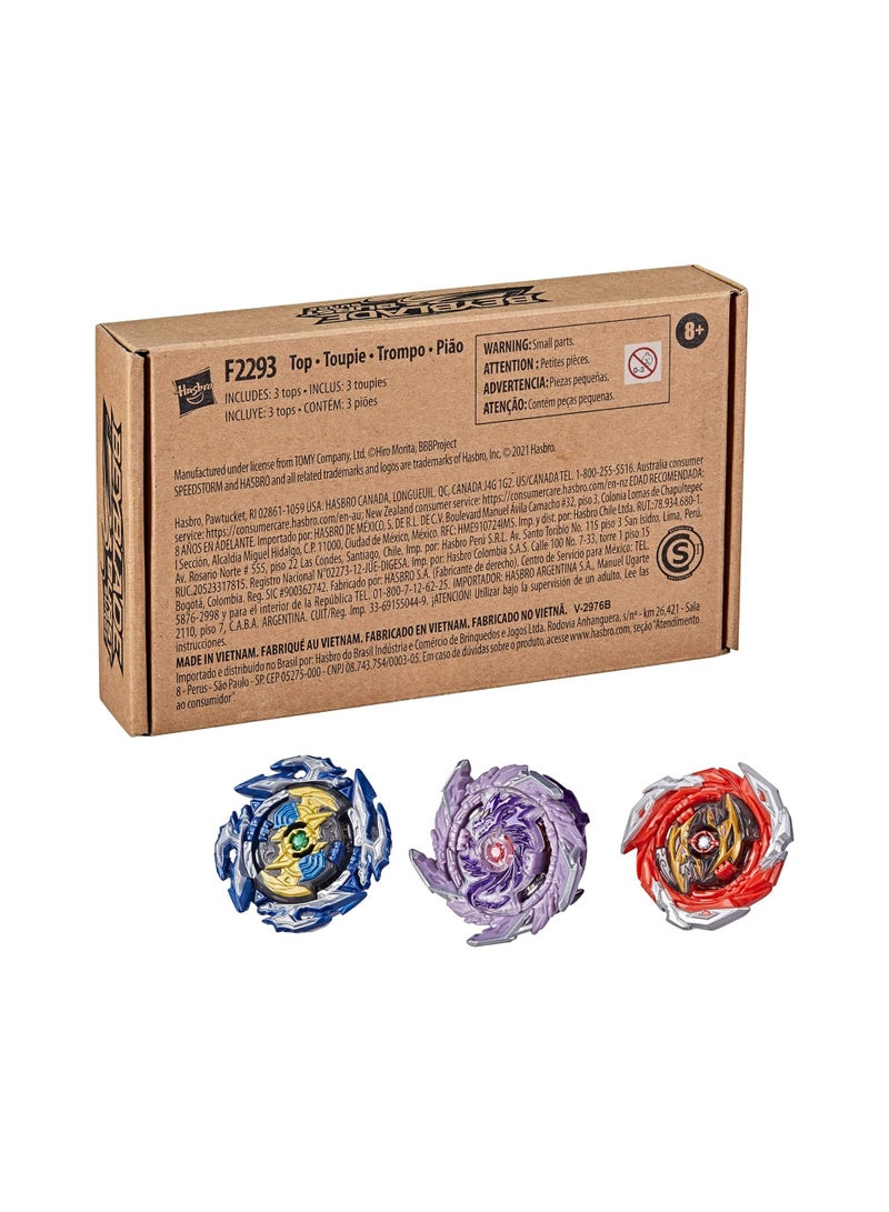 BEYBLADE Burst Surge Speed storm Thunder Threat 3-Pack Battling Game Top