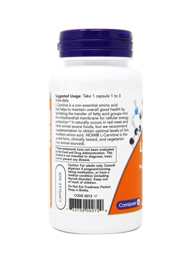 L-Carnitine 500 mg - 60 Capsules