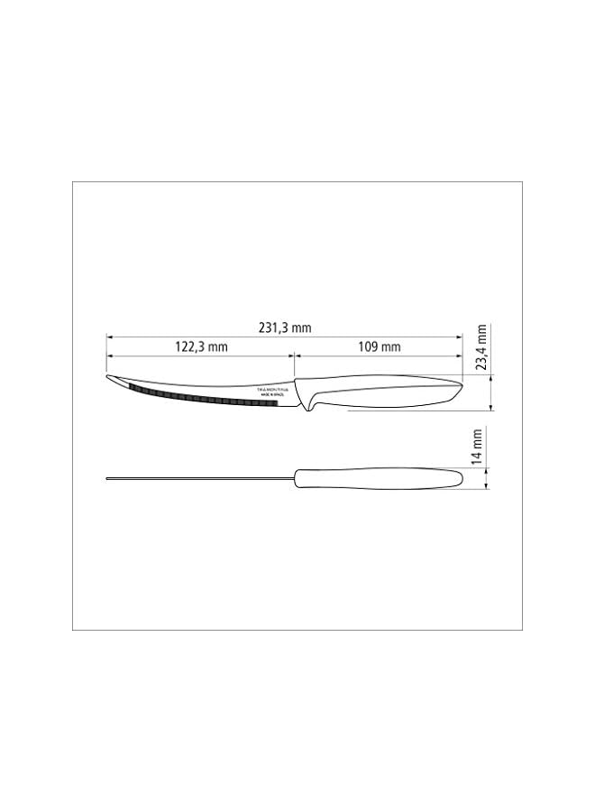 Plenus Tomato Knife - 5 Inches,Grey