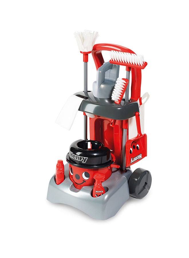 Henry Deluxe Cleaning Trolley - Red