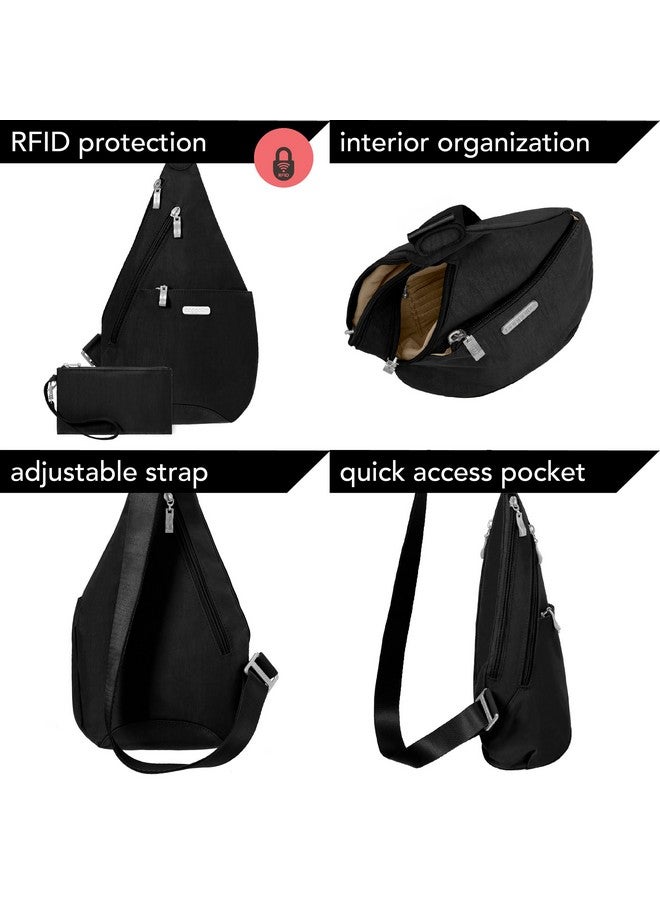 Mini Crossbody Sling Black Sand One Size