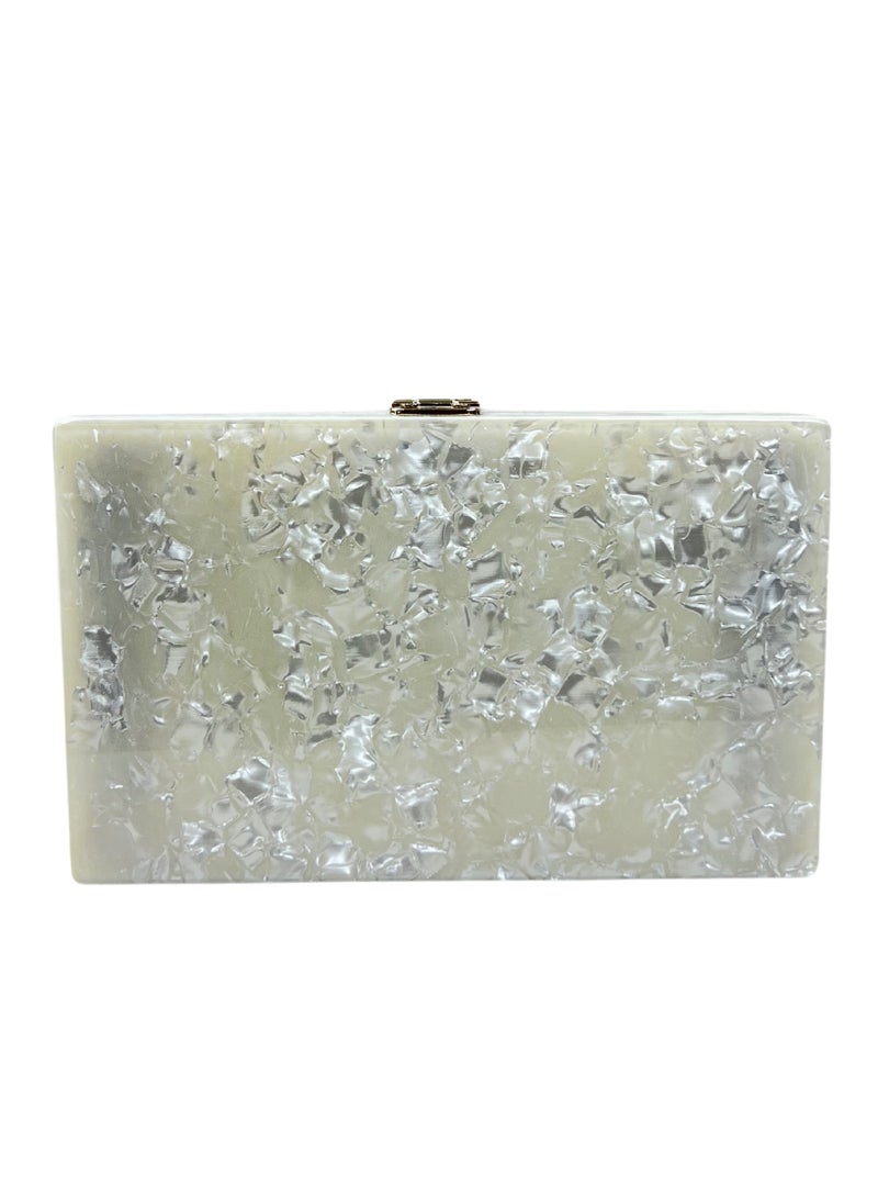 Square Shape Diamond Resin Clutch