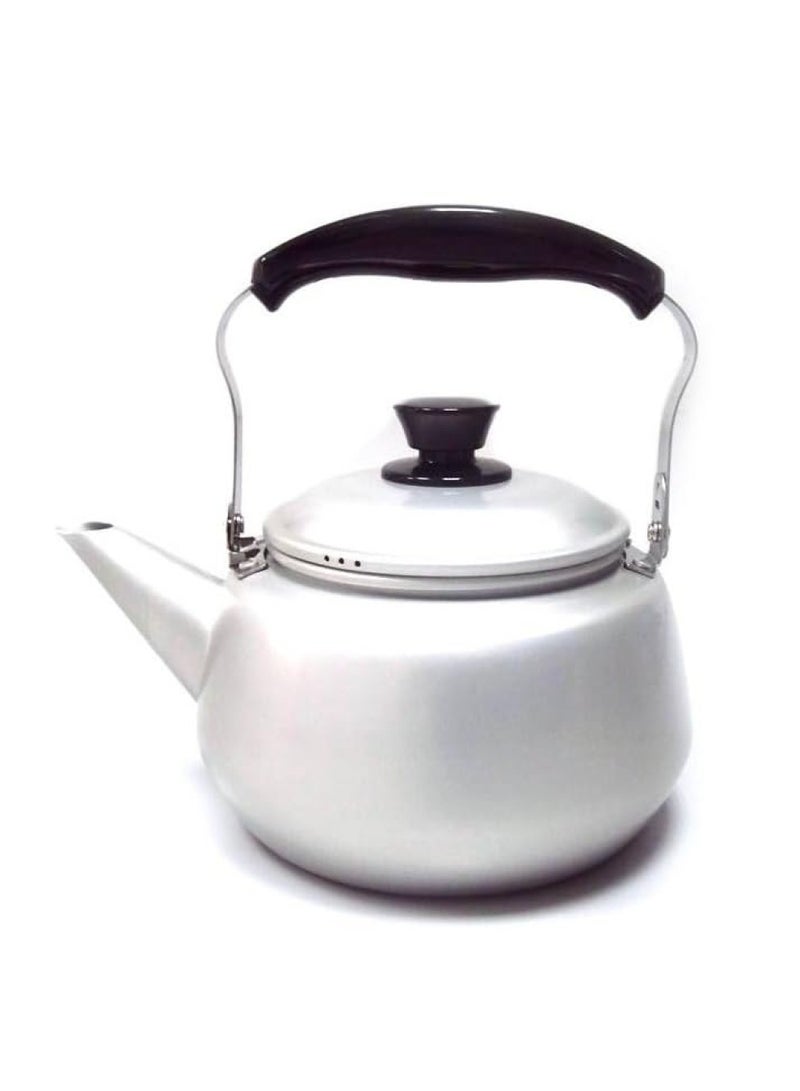Tea Pot  1.2 Liter Capacity  White Black For Home Kitchen