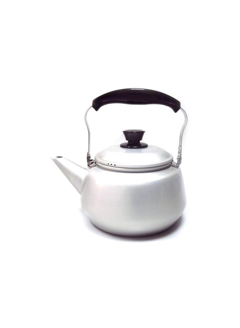 Tea Pot  1.2 Liter Capacity  White Black For Home Kitchen