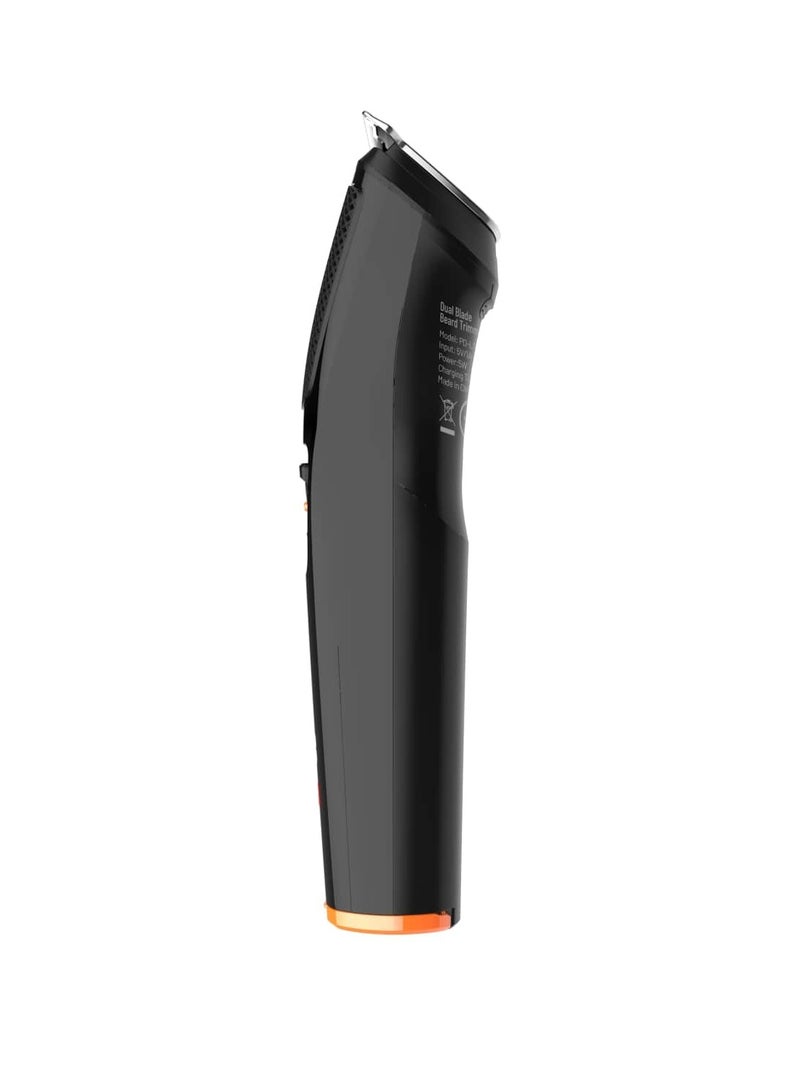 Lifestyle Rechargeable Grooming Kit with Nose Trimmer Four Detachable Heads - Black