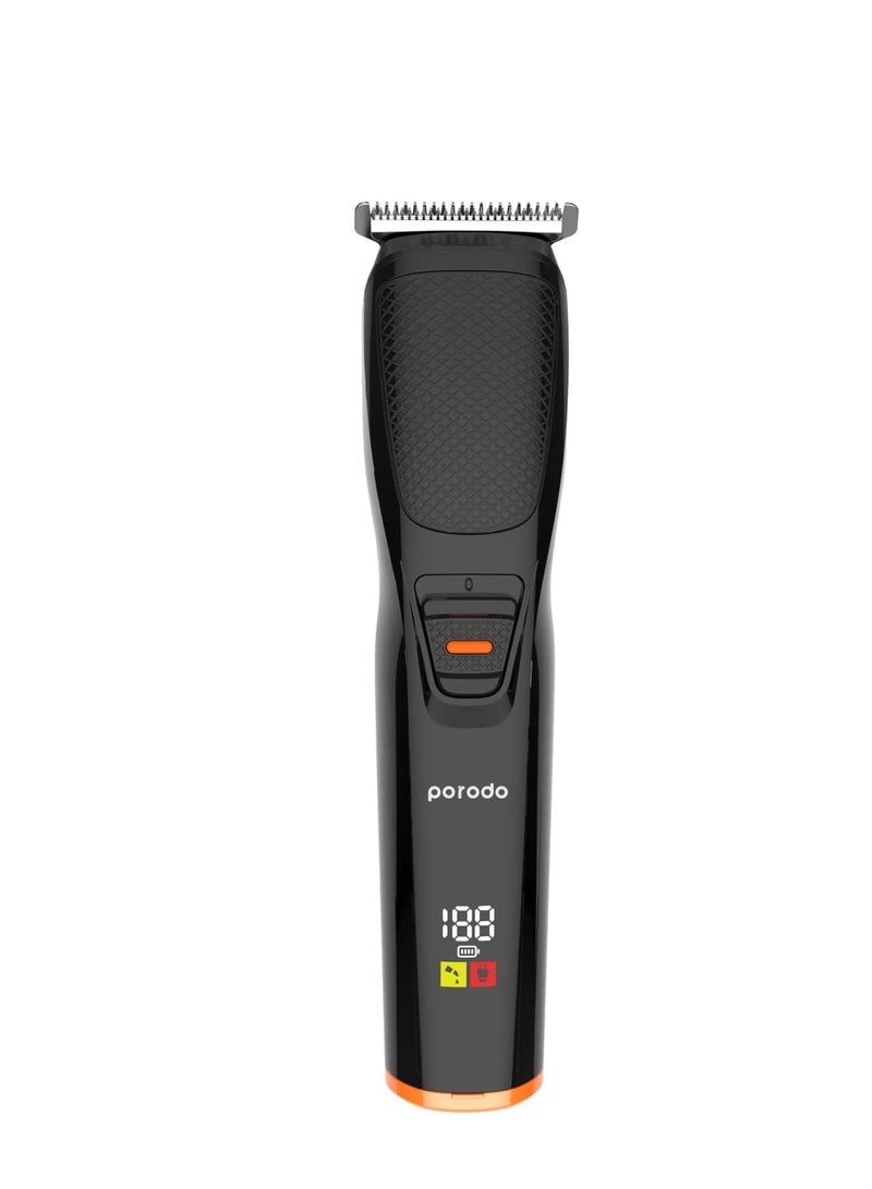 Lifestyle Rechargeable Grooming Kit with Nose Trimmer Four Detachable Heads - Black