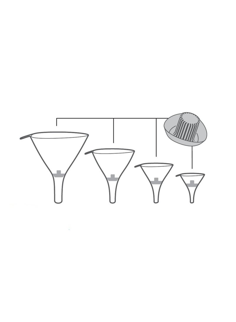 Presto 4-Piece Funnels With Sieve