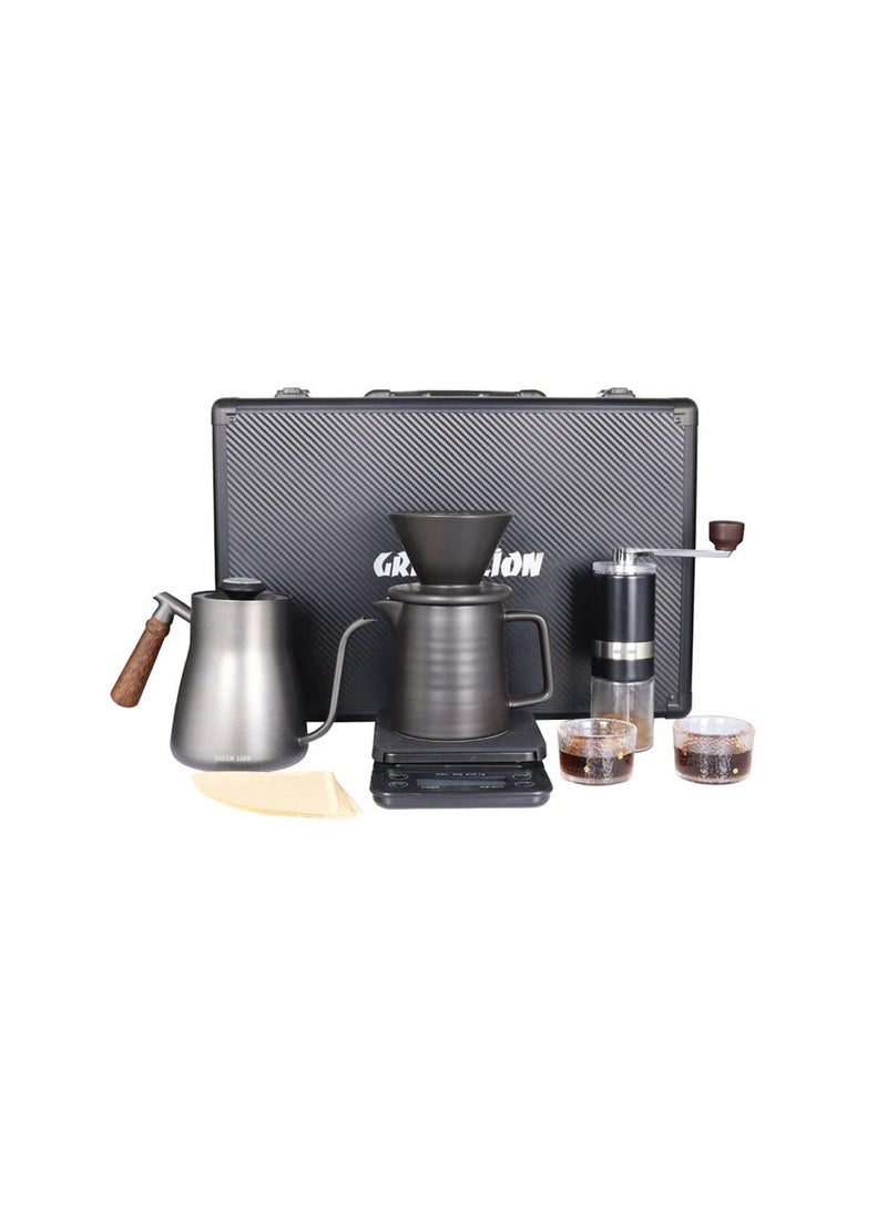 Green Lion G-90 Coffee Maker Set -Black