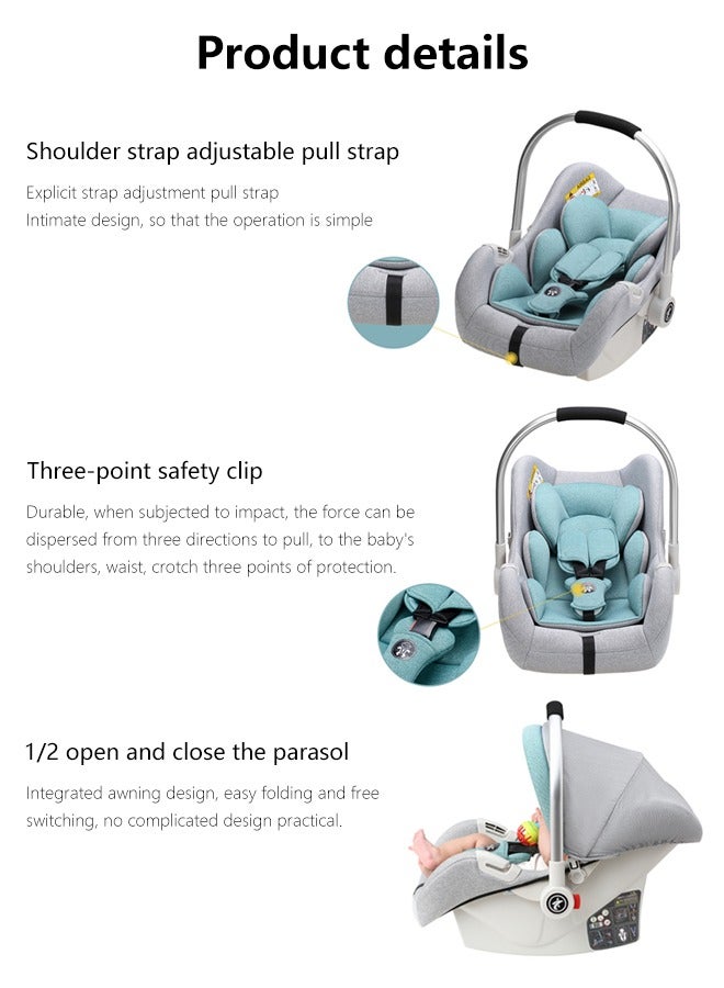 Baby Carrier Portable Baby Car Seat with Full Body Support Cushion