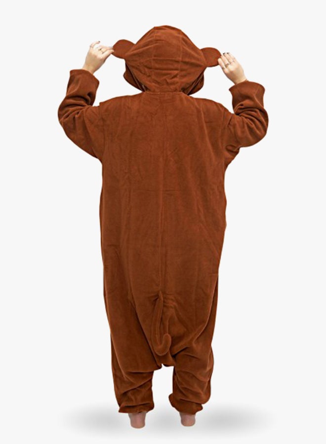 Monkey Themed Onesie Brown/Beige