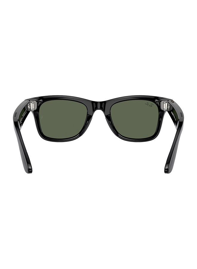 Ray-Ban Meta Wayfarer RW4008 601/71 53 - Green Shiny Black