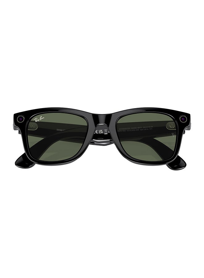 Ray-Ban Meta Wayfarer RW4008 601/71 53 - Green Shiny Black