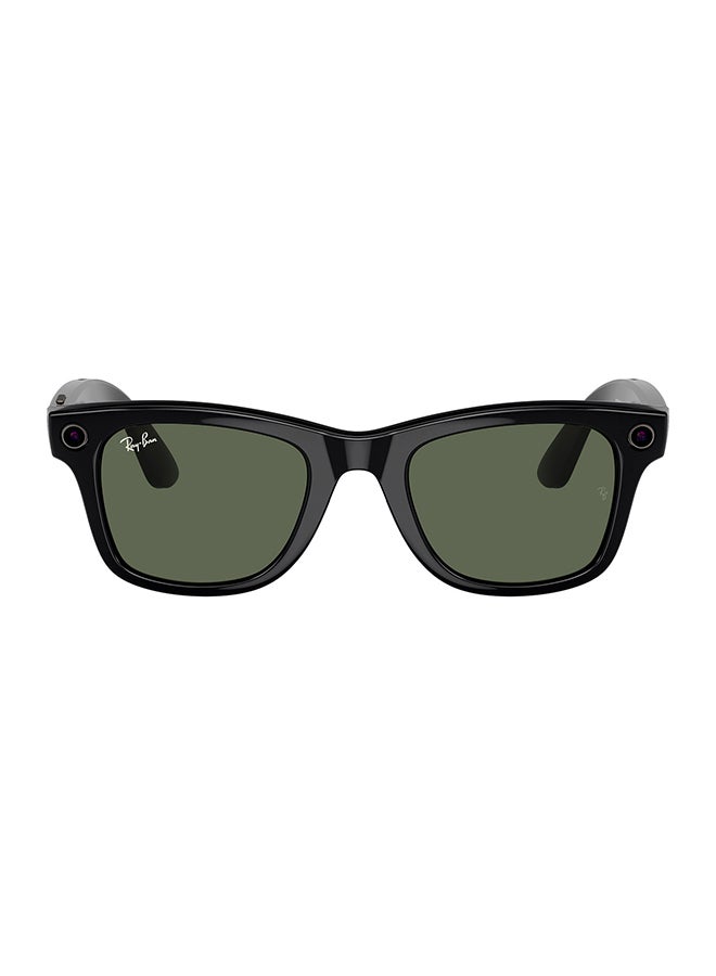 Ray-Ban Meta Wayfarer RW4008 601/71 53 - Green Shiny Black