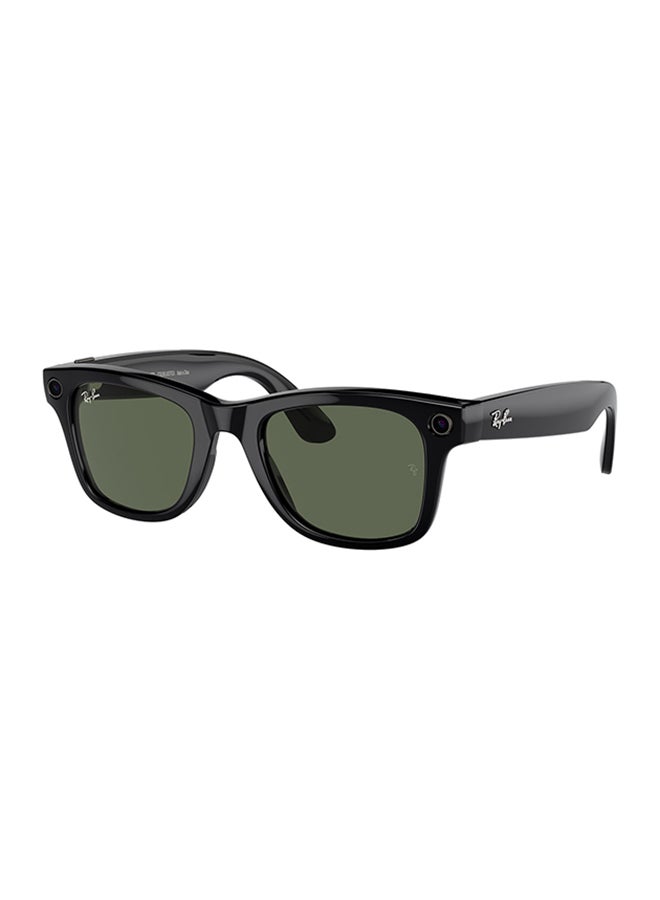 Ray-Ban Meta Wayfarer RW4008 601/71 53 - Green Shiny Black