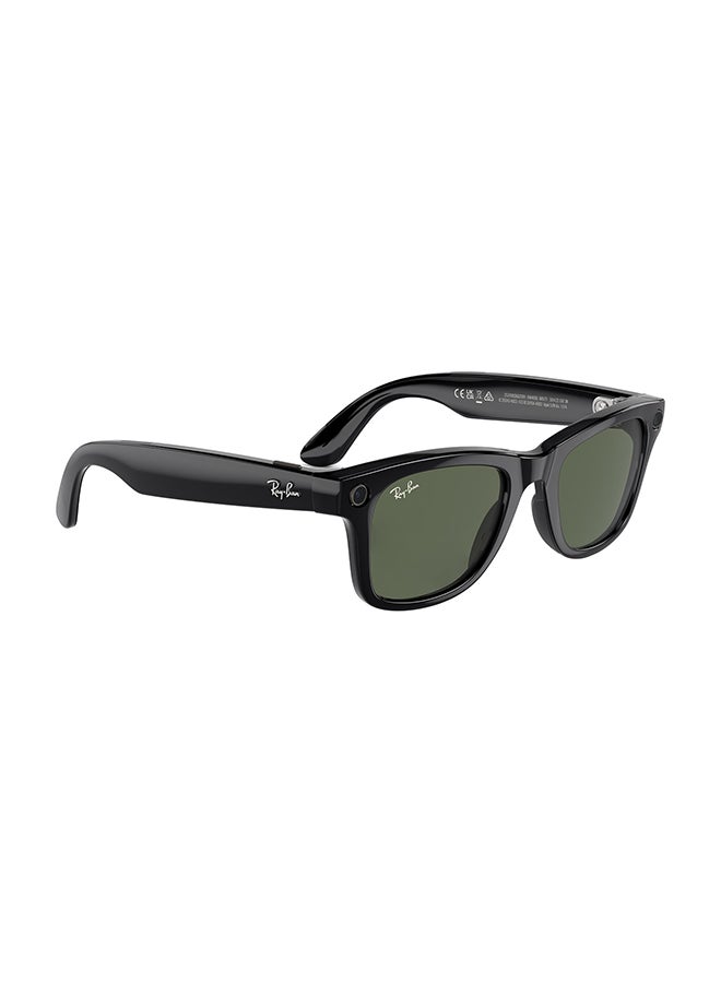 Ray-Ban Meta Wayfarer RW4008 601/71 53 - Green Shiny Black