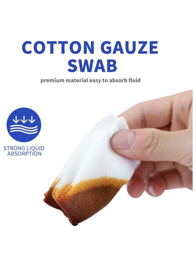 30pcs 5x5 Disposable Gauze Swabs Bleeding Stop Gauze Absorbent Cotton Gauzes