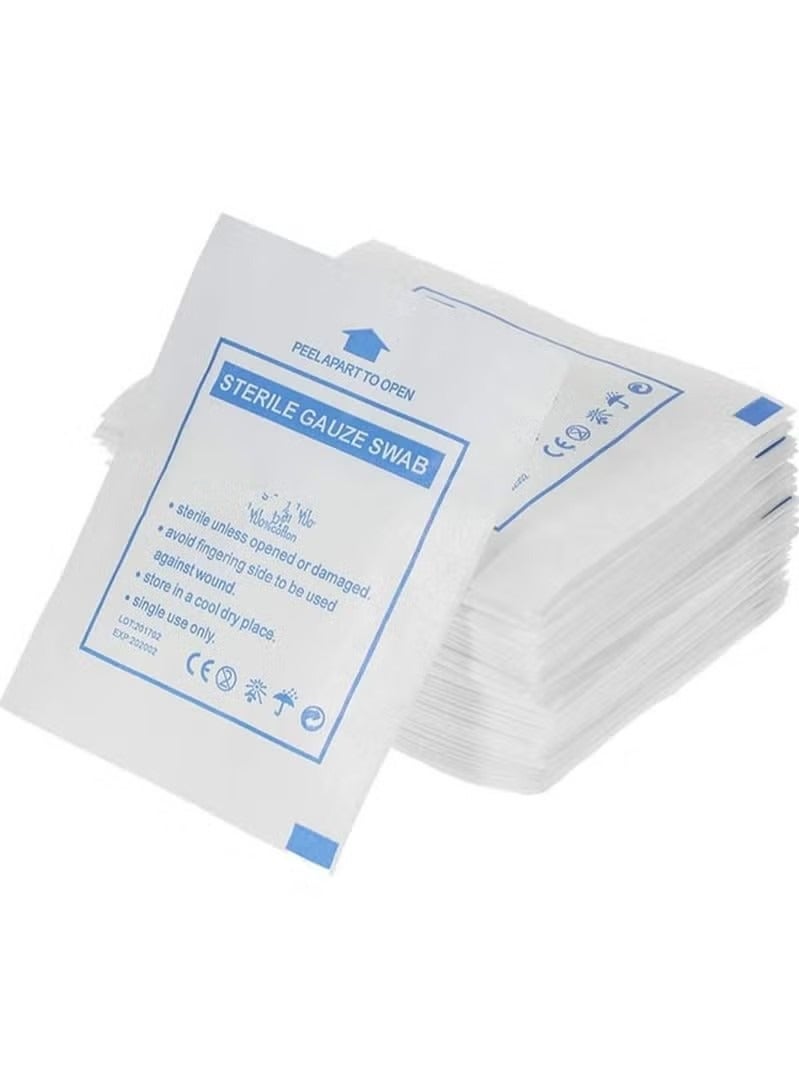 30pcs 5x5 Disposable Gauze Swabs Bleeding Stop Gauze Absorbent Cotton Gauzes