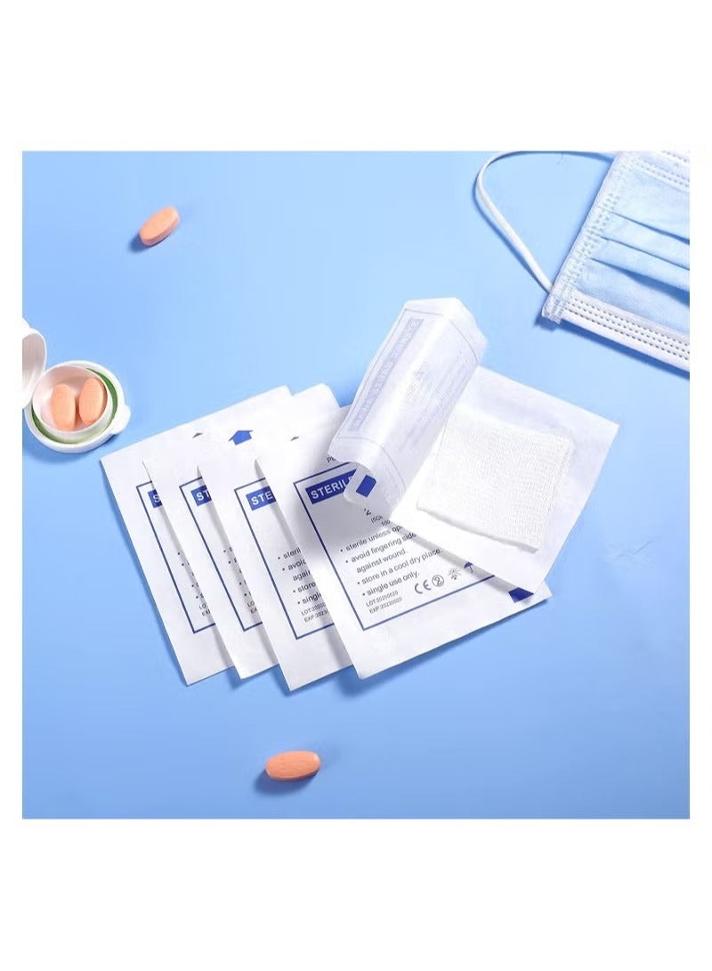 30pcs 5x5 Disposable Gauze Swabs Bleeding Stop Gauze Absorbent Cotton Gauzes