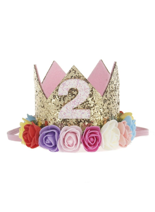 4-Piece Second Birthday Princess Party Dress Set Multicolour