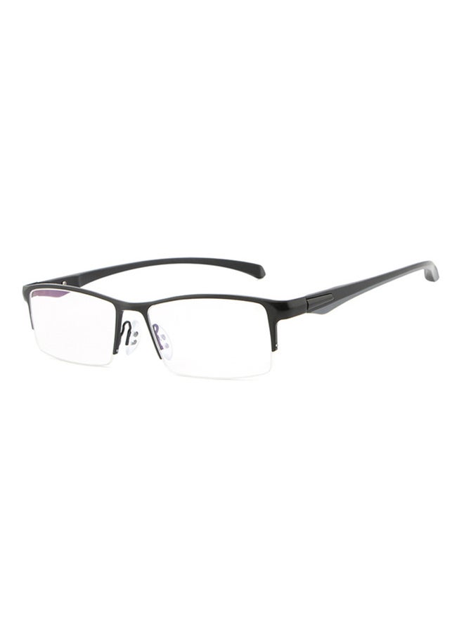 men Semi-Rimless Rectangular Frame Reading Glasses