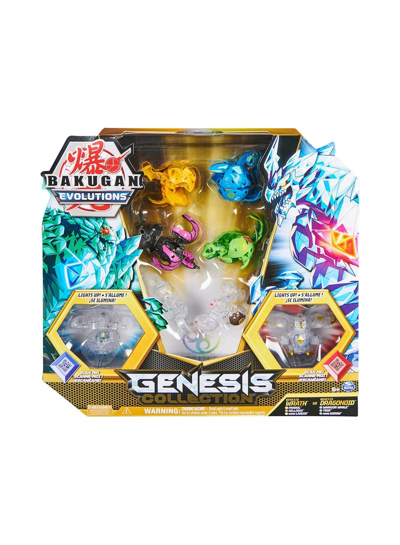 BAKUGAN Evolutions, Genesis Collection Pack, Includes NEW Light Up, Kids Toys for Boys Aged 6+, AS SEEN ON ROBLOX, NETFLIX and POP TV