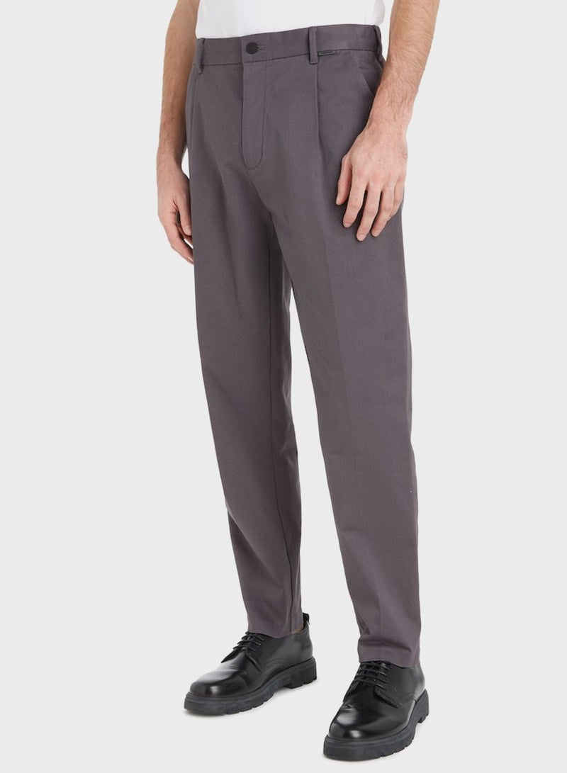 Essential Twill Tapered Pants