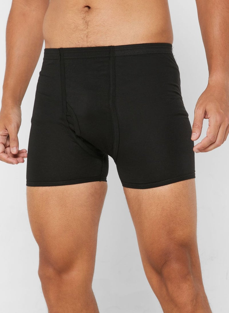 3 Pack Waist Band Boxers With Antibacterial Finish