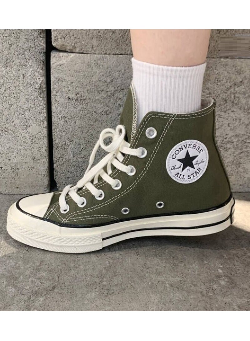 Classic High Top Sneaker Olive Green