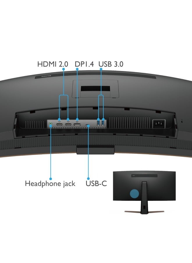 EW3880R | 37.5 Inch IPS WQHD+ Ultrawide Curved Monitor Black