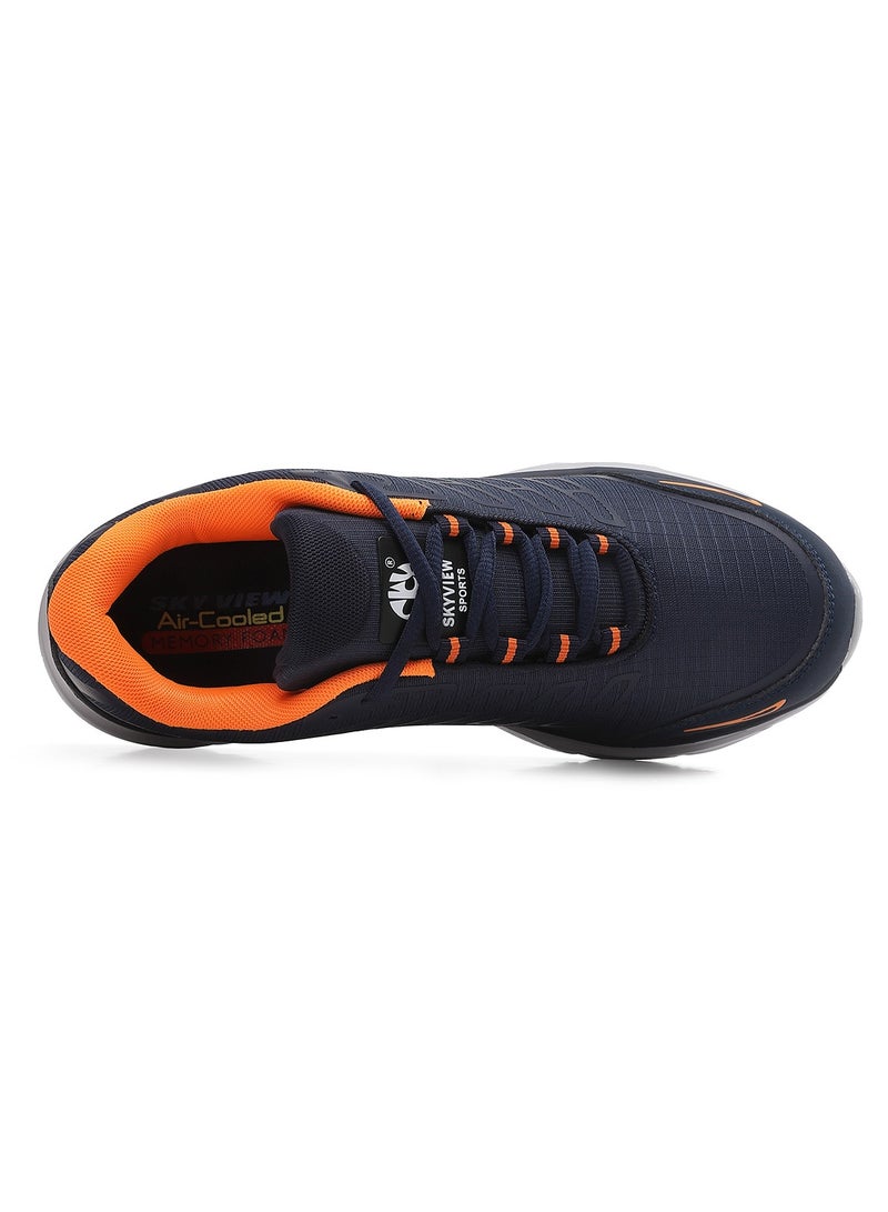 SKYVIEW Mens Sports Shoes Tennis Athletic Fashion Sneakers Lightweight Breathable Non Slip Walking Jogging Workout Gym Running Footwear Blue