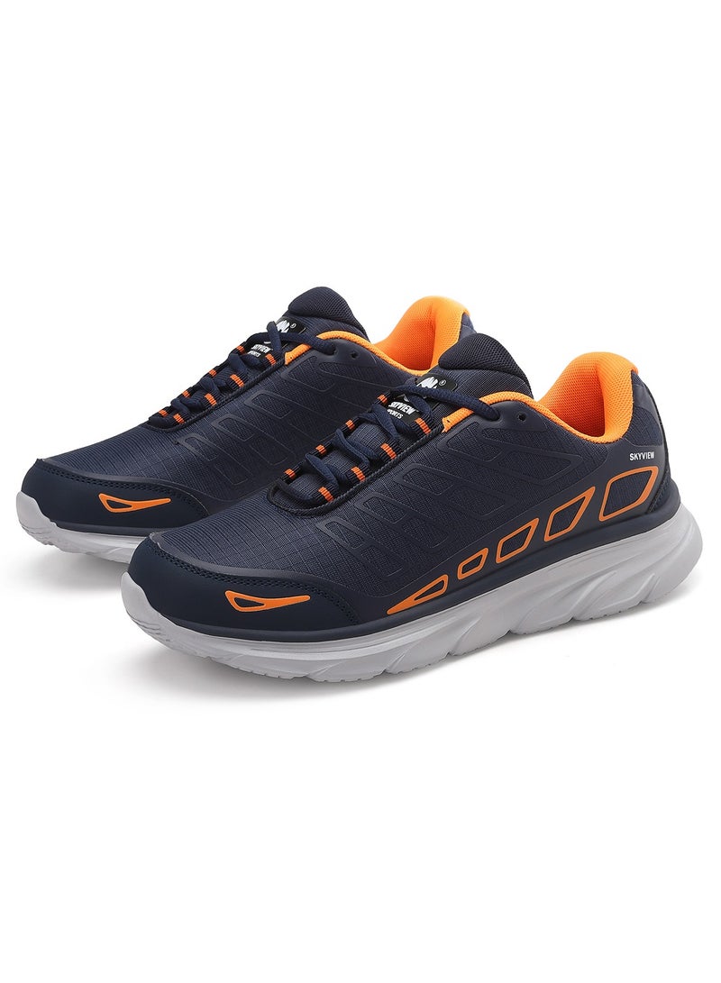SKYVIEW Mens Sports Shoes Tennis Athletic Fashion Sneakers Lightweight Breathable Non Slip Walking Jogging Workout Gym Running Footwear Blue