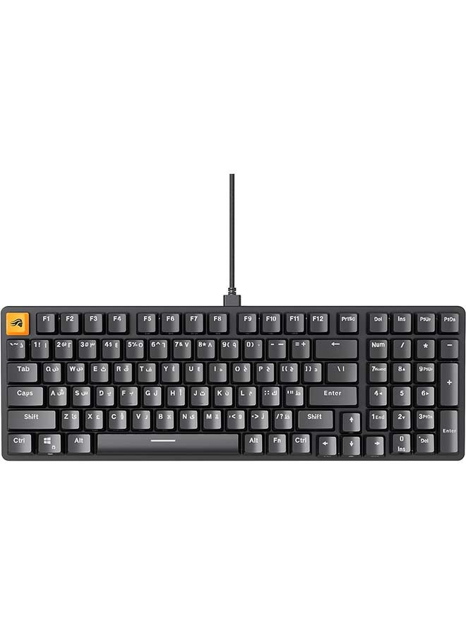 Glorious GMMK 2 96% Arabic & English RGB Gaming Keyboard - TKL Hot Swappable Mechanical Keyboard, Linear Switches, Wired, TKL Gaming Keyboard, Full-size Keyboard - Black RGB Keyboard